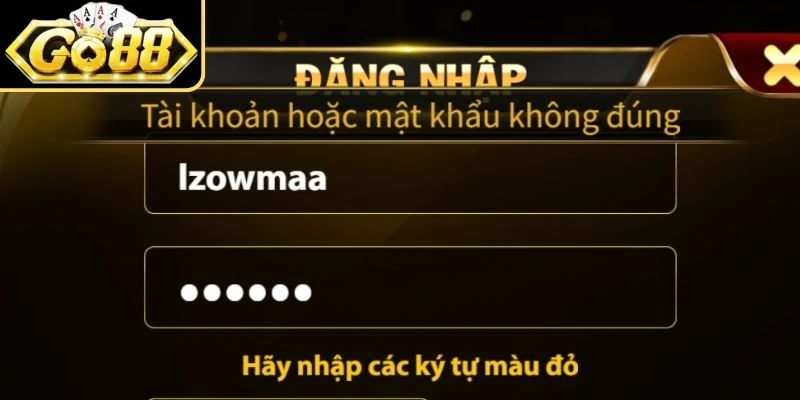 Quên password tài khoản 