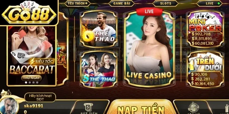 Giới thiệu sơ lược về sảnh trải nghiệm casino online