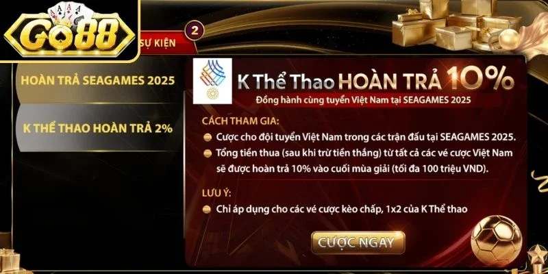 Top những khuyến mãi Go88 nổi bật dành cho thành viên
